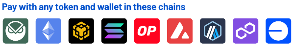crypto chains enabled for payment